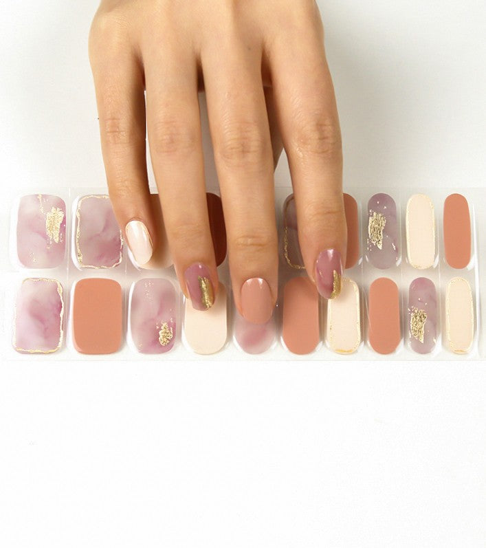 Marmol Gold | UƱas de gel