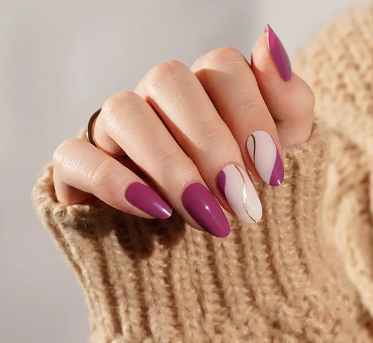 Wine Gold 🍷 | Uñas de gel