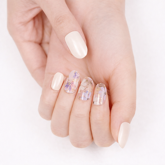 Vainilla Floral | Uñas de gel
