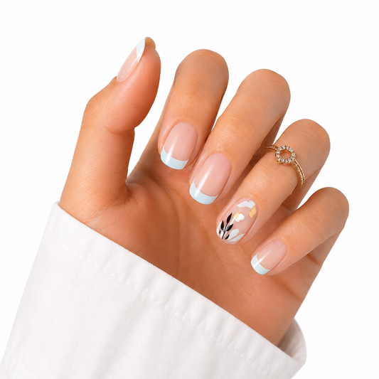 Floral Blue  | Uñas de gel