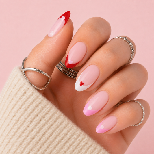 Corazón Francés 💘 | Uñas de gel