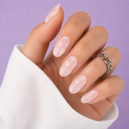 Nude Flower | Uñas de gel