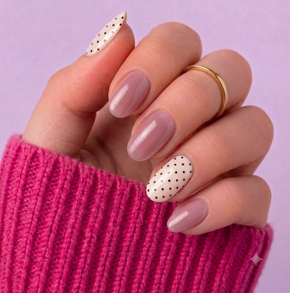 Polka Rosé 💗| Uñas de gel