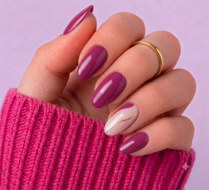 Wine Gold 🍷 | Uñas de gel